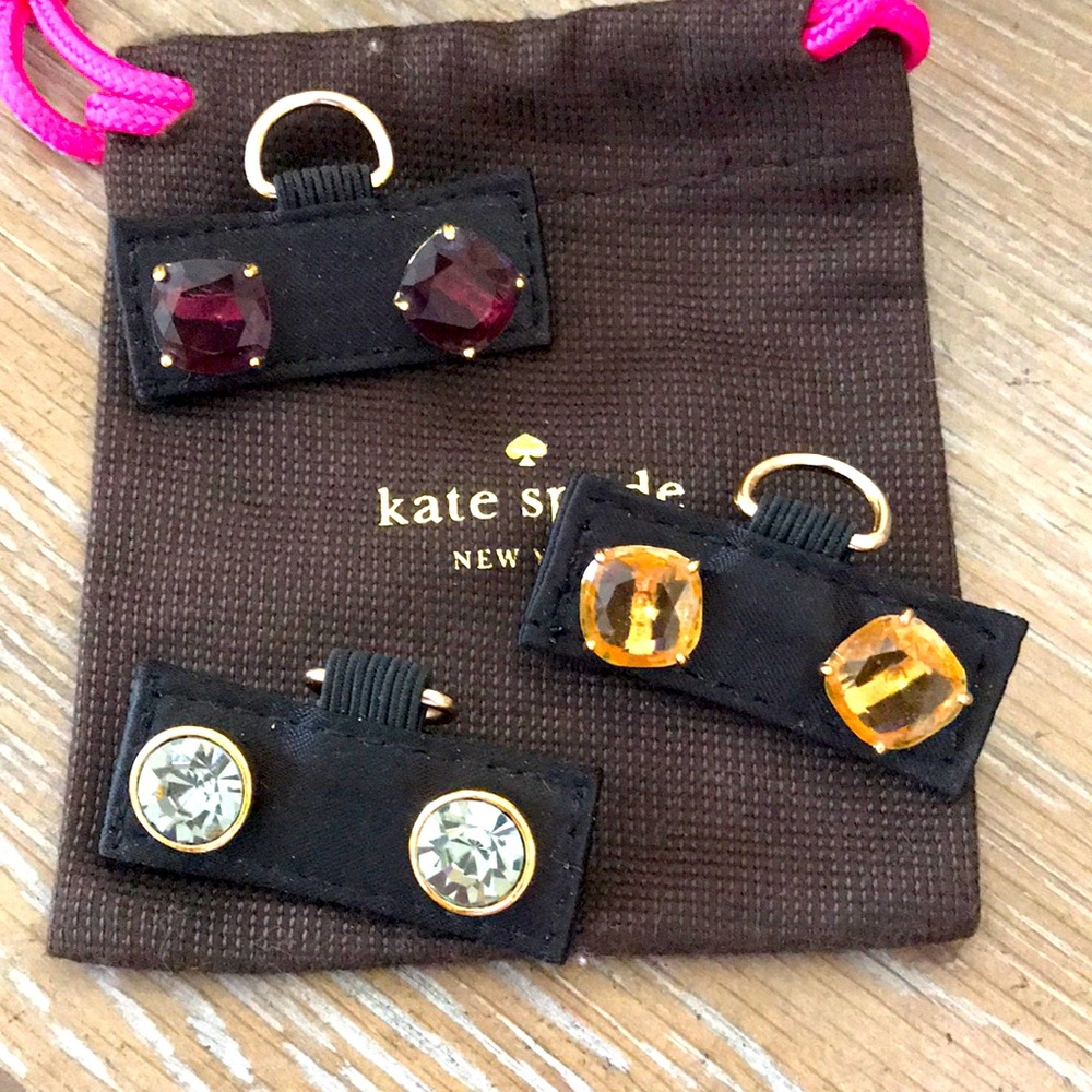 SOLD  3 pairs KATE SPADE earrings
